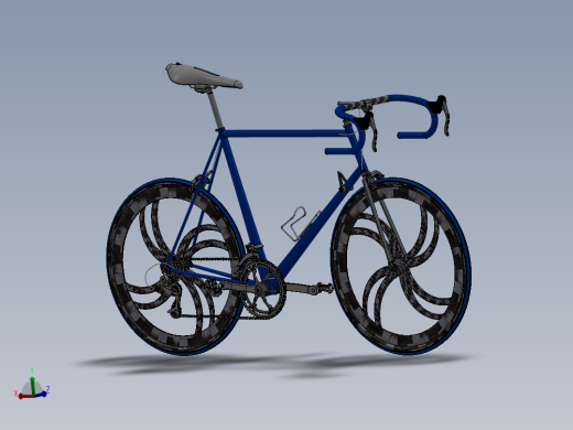 SW2011设计的自行车模型