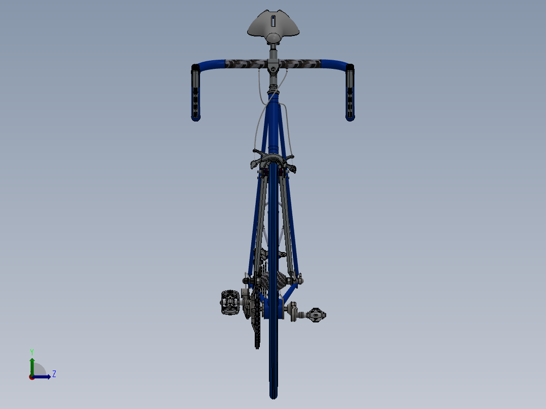 SW2011设计的自行车模型左视图