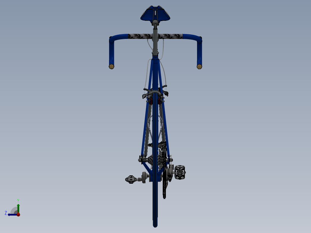 SW2011设计的自行车模型右视图