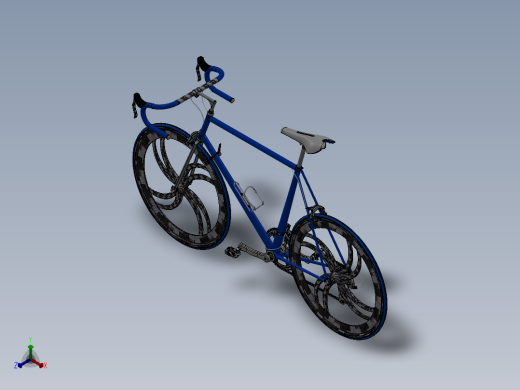 SW2011设计的自行车模型正等轴测缩略图