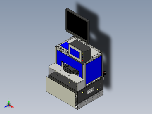 线路板测试设备3D模型