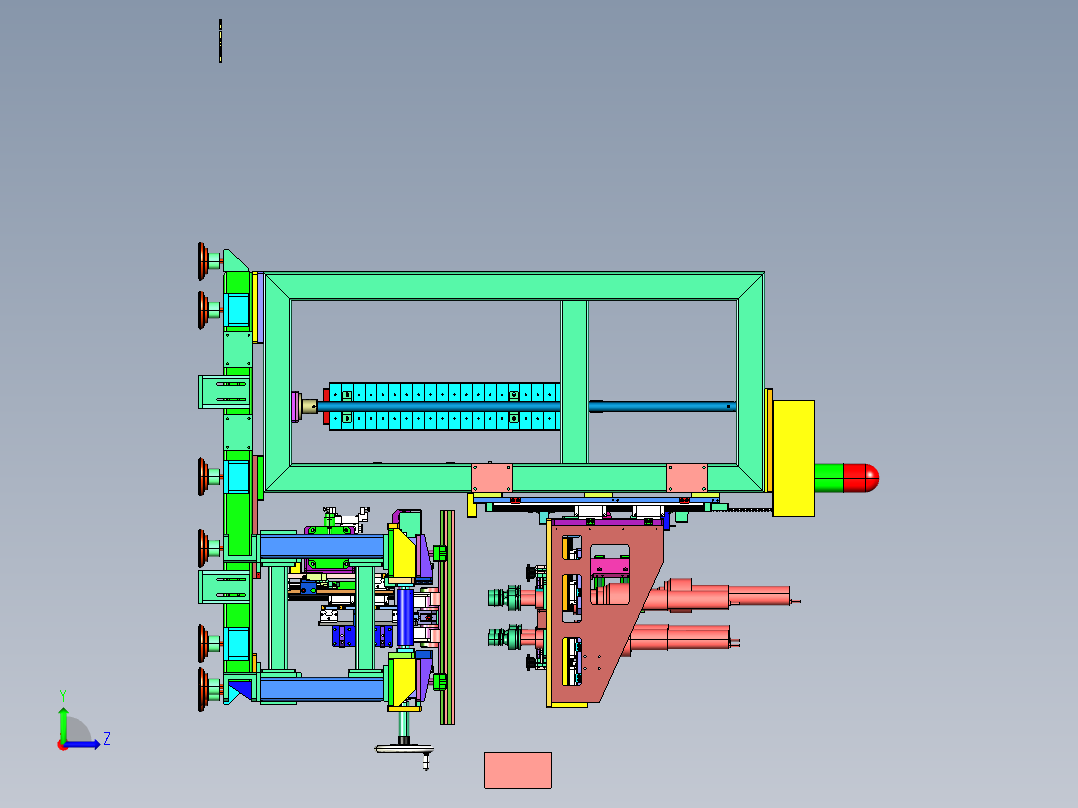 B12_重型移栽压合机（铆合机）左视图