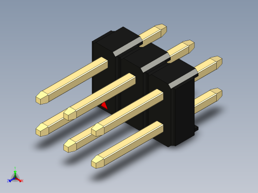 彩色公头100mil（2.54mm）系列-DS1021_black_2x03p_100mil_Type1_rev1.0
