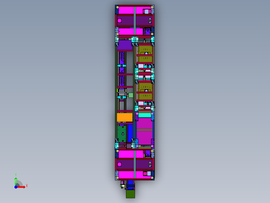 二芯电源插头综合测试线前视图