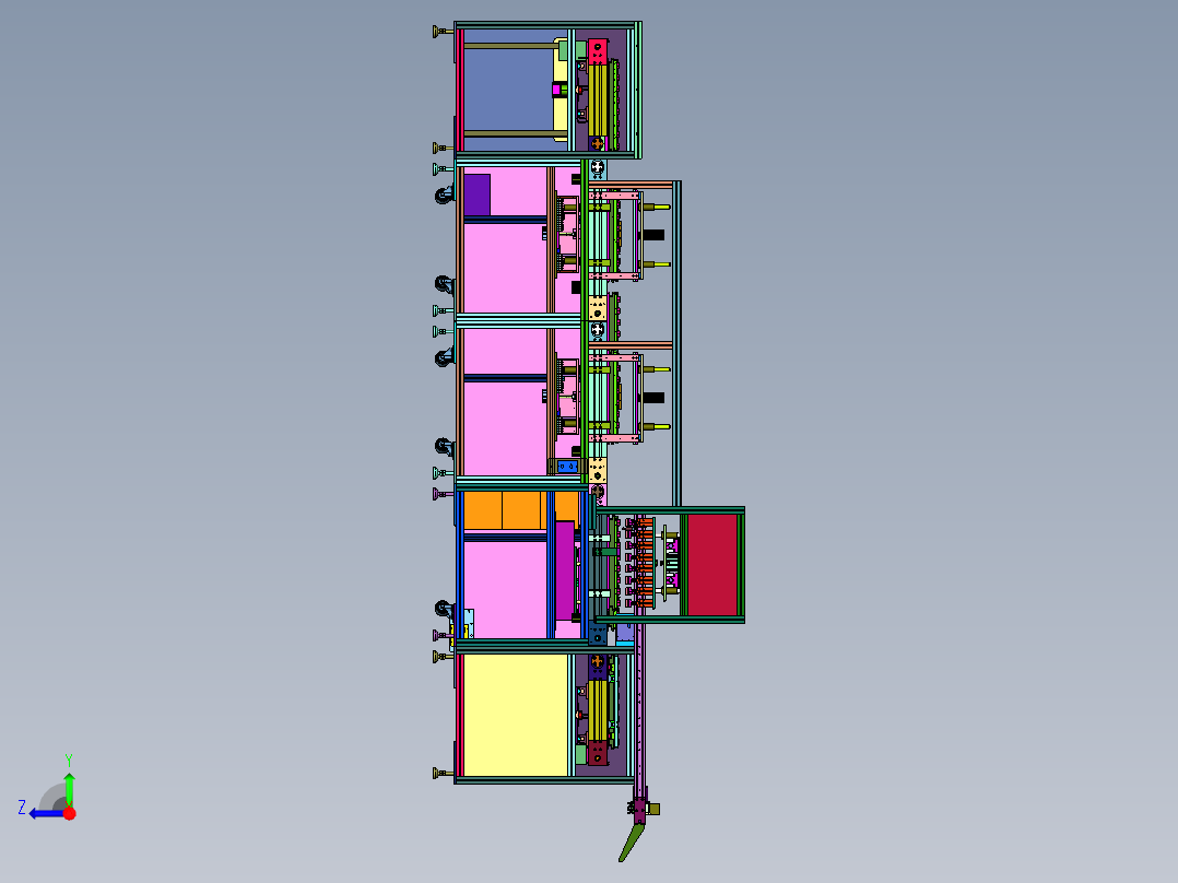 二芯电源插头综合测试线右视图