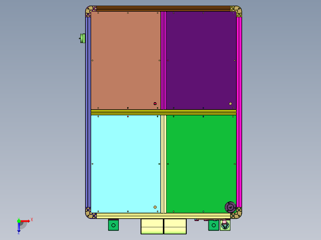 汽车线束卷转台式缠胶布机俯视图