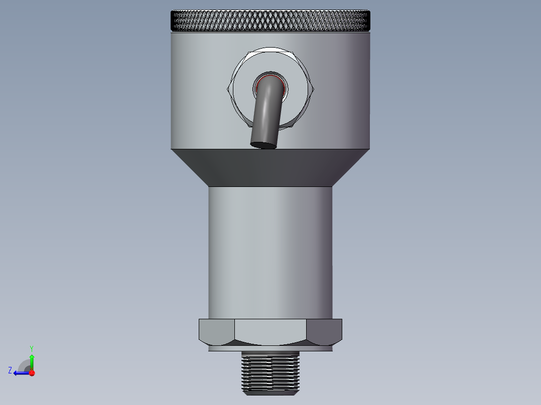 防爆压力传感器右视图