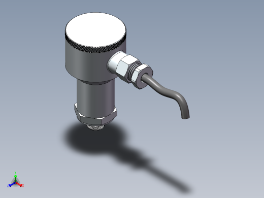 防爆压力传感器正等轴测缩略图