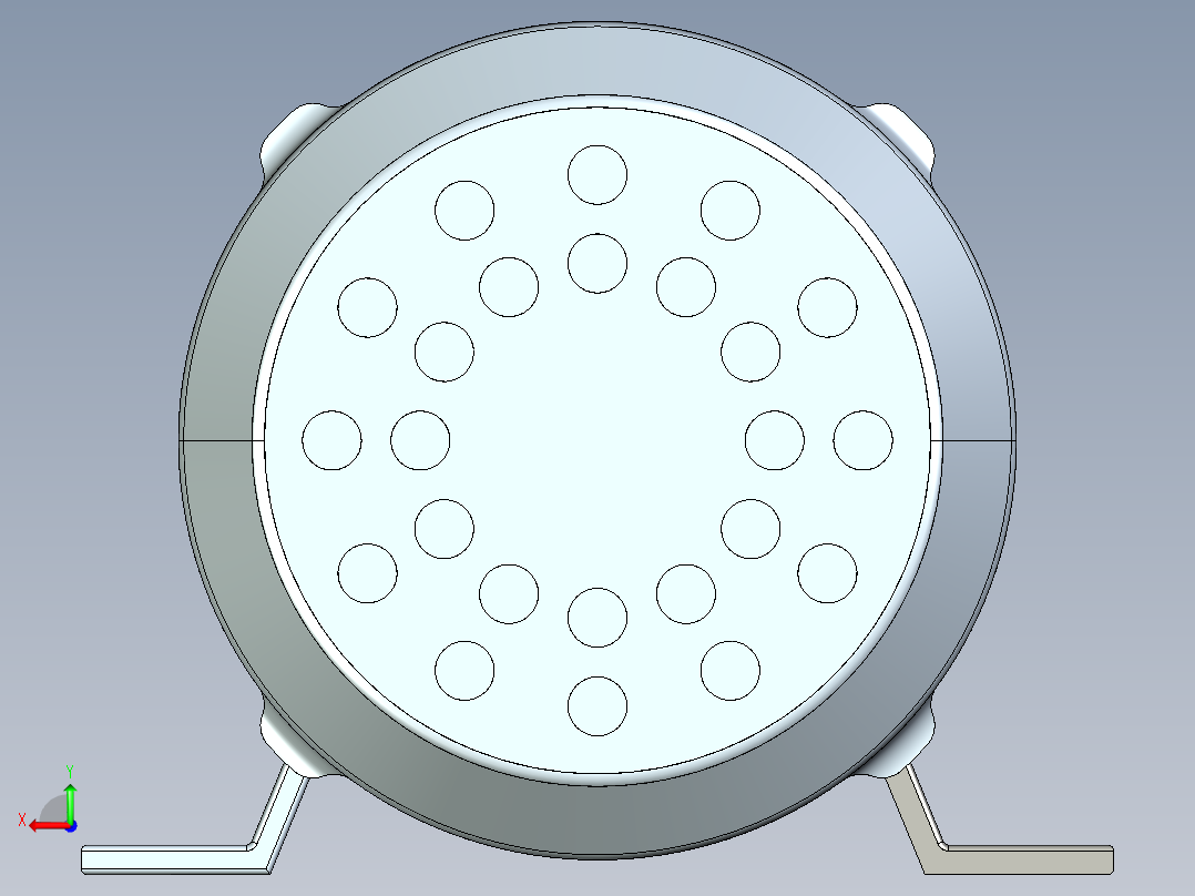 750 瓦 (1 HP) 电机 BLDC，带行星齿轮系统，减速比 51后视图