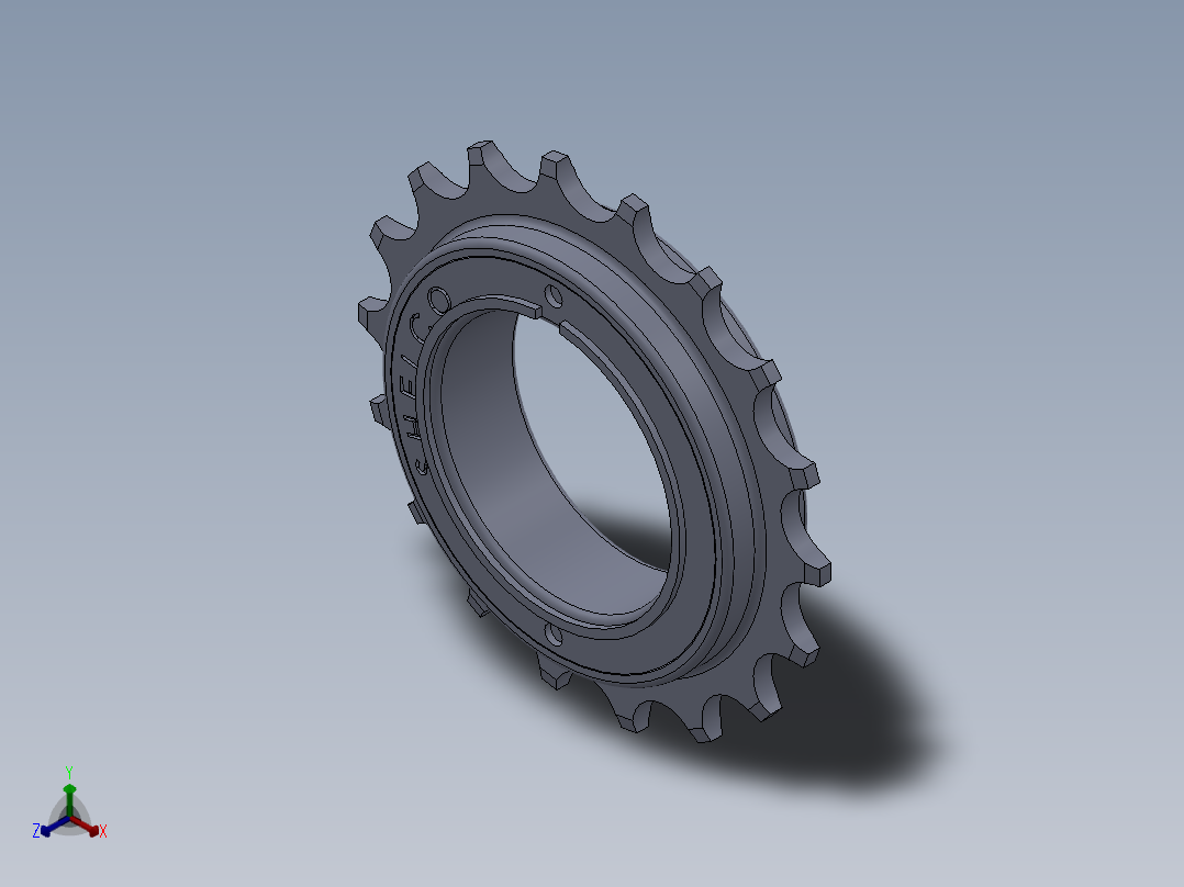 飞轮正等轴测图