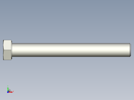 螺钉-DIN_931-M22x2.5x190_32.stp前视缩略图