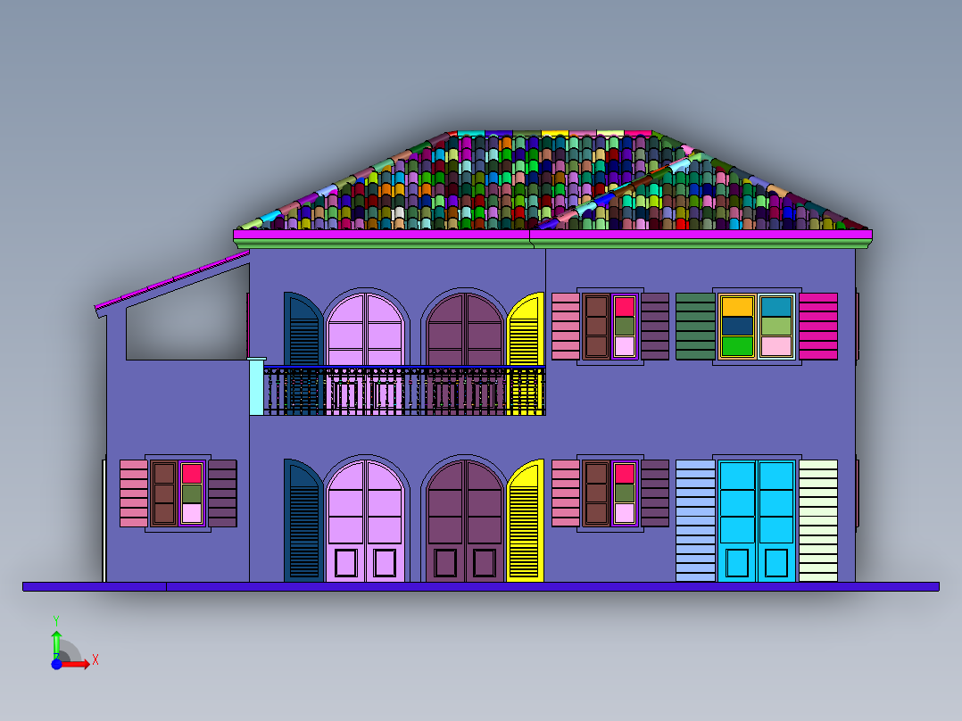 达姆斯之家家庭旅馆前视图