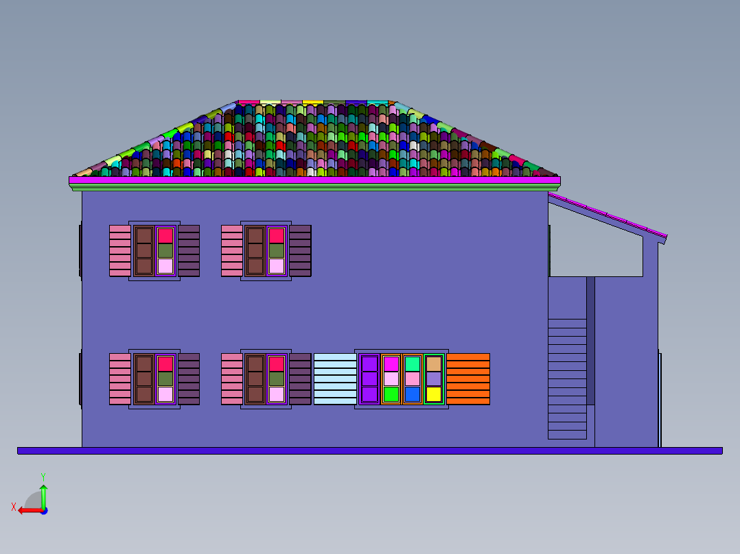达姆斯之家家庭旅馆后视图