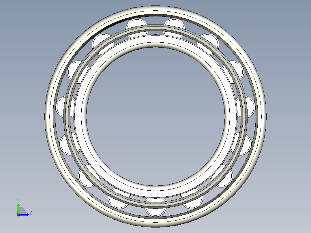 轴承-Bearing_100x160x36.stp左视图