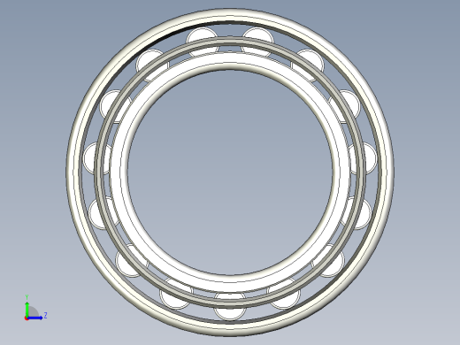 轴承-Bearing_100x160x36.stp左视缩略图