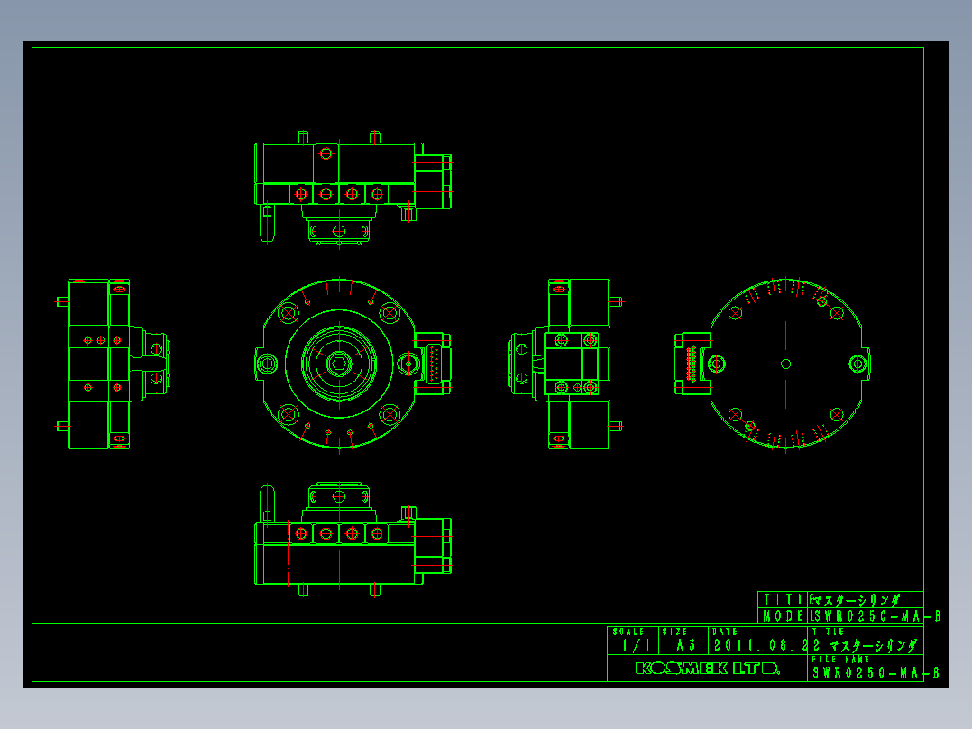 KOSMEKSWR0250-MA-B多系列多零件图纸模型多系列多零件图纸模型