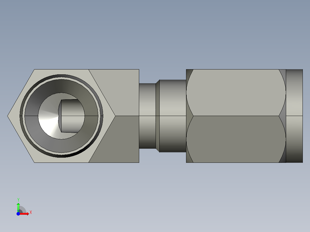卡套式工业通用硬管接头4-4_cbu-s前视图