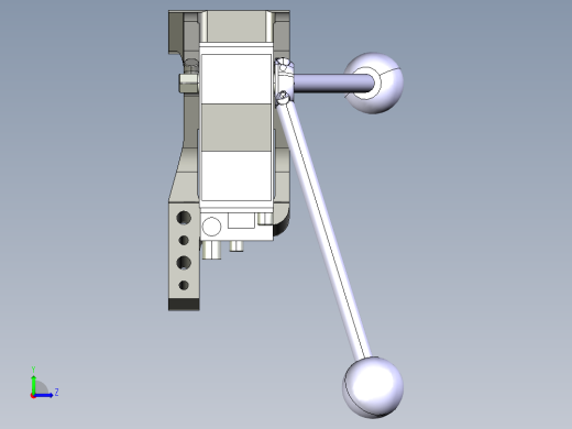 德克斯TUNKERS气缸数模V2_50_1_Z_A11_T12_45~105左视缩略图