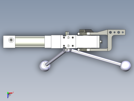 德克斯TUNKERS气缸数模V2_50_1_Z_A11_T12_45~105俯视缩略图