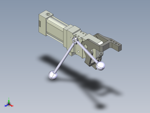 德克斯TUNKERS气缸数模V2_50_1_Z_A11_T12_45~105正等轴测缩略图