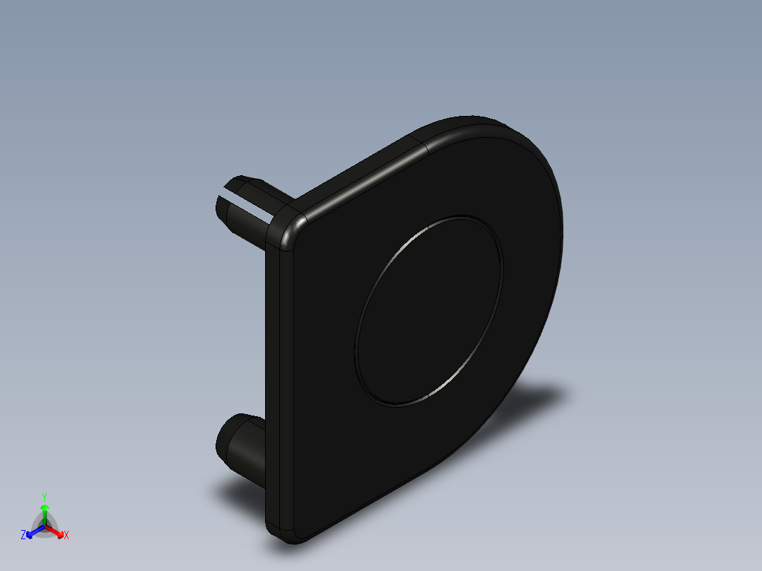 型材-BR 40X40HR COVER CAP 3842548787正等轴测图