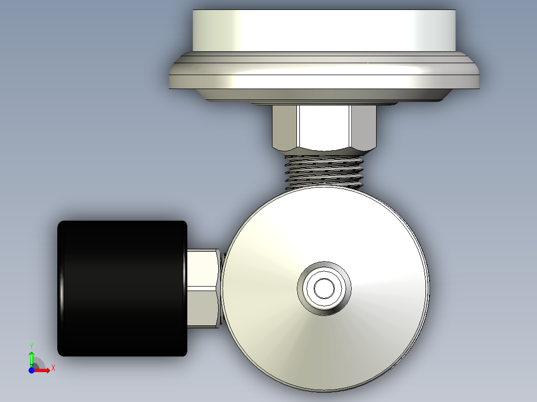 空气产品198481固定流量调节器前视图
