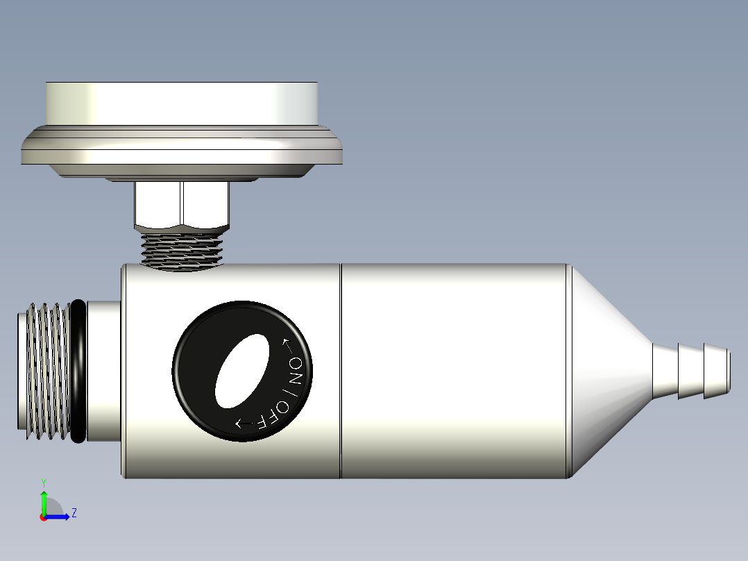 空气产品198481固定流量调节器左视图