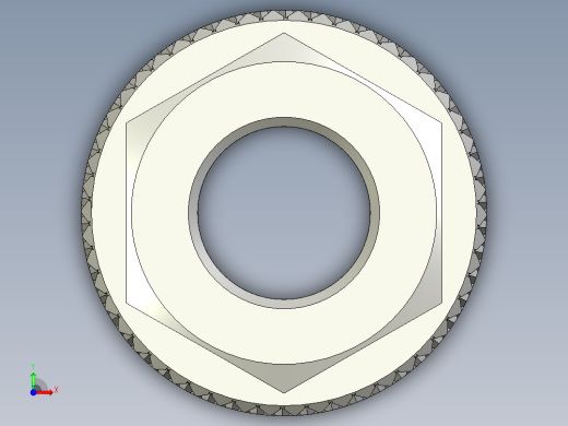 滚花螺母-M3 Knurled Nut前视缩略图