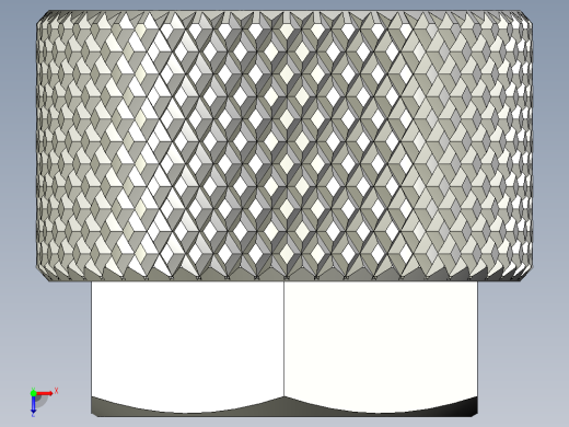 滚花螺母-M3 Knurled Nut俯视缩略图