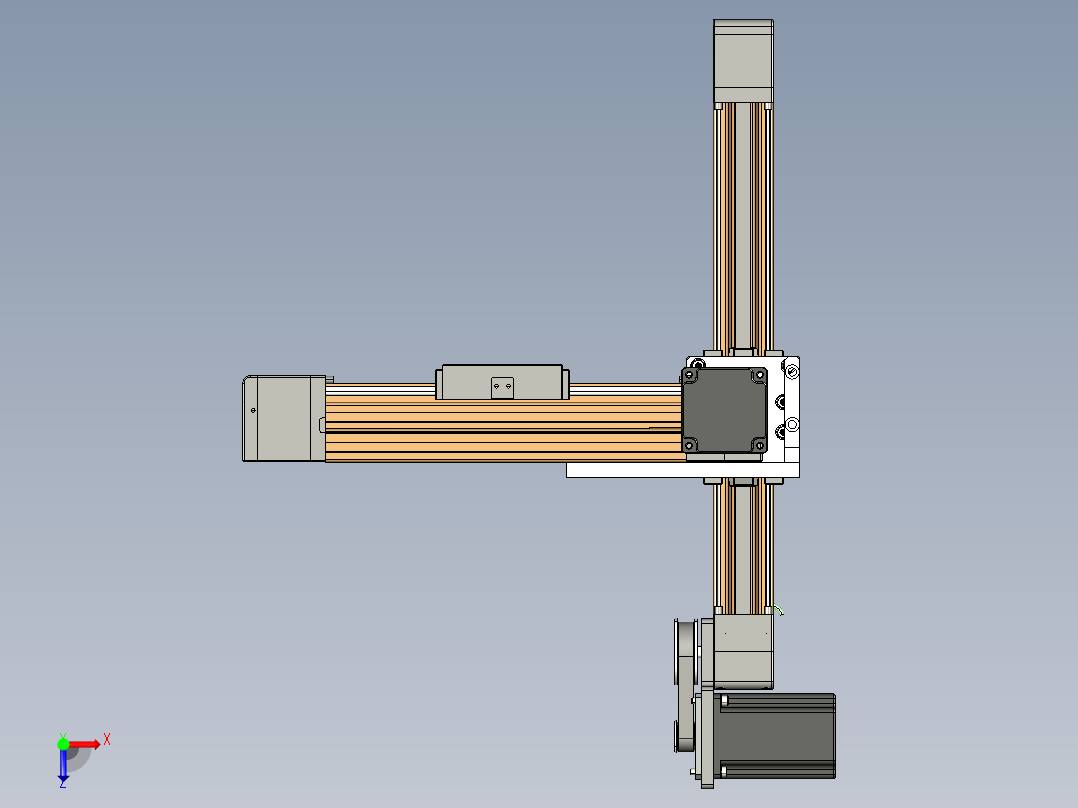 威洛博一般环境皮带-EB4悬臂两轴俯视图