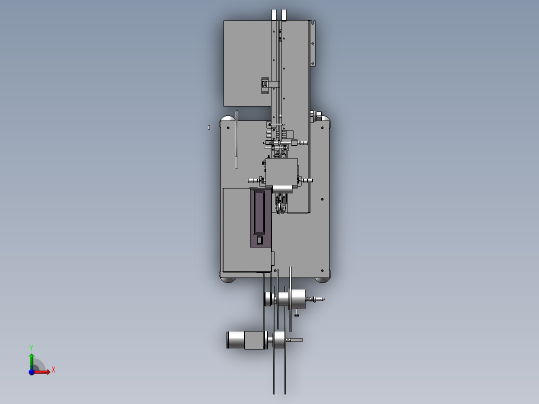 半自包装设备前视图