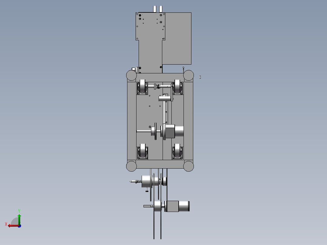 半自包装设备后视图