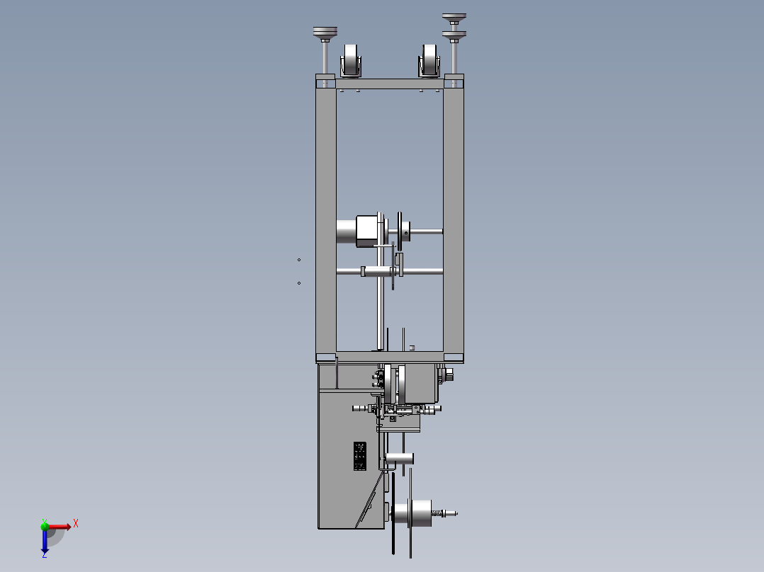 半自包装设备俯视图