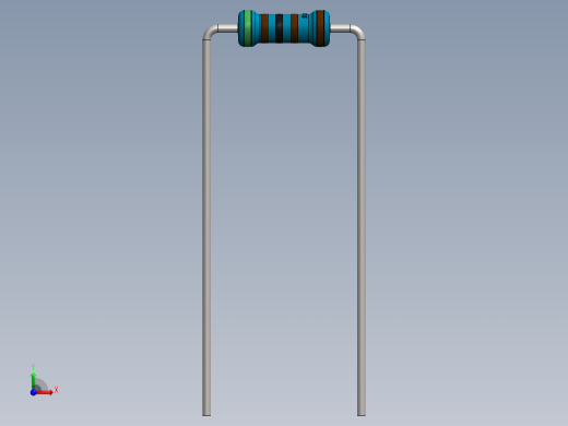 电容器 二极管 电阻器-Resistor 5.1K Ohm Blue前视缩略图