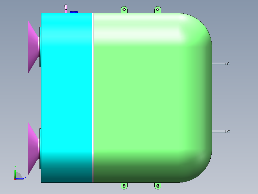 菠萝去皮机1左视图