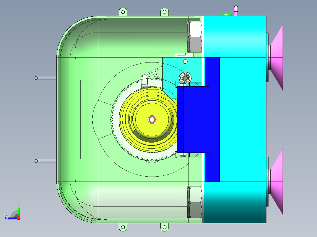 菠萝去皮机1右视图