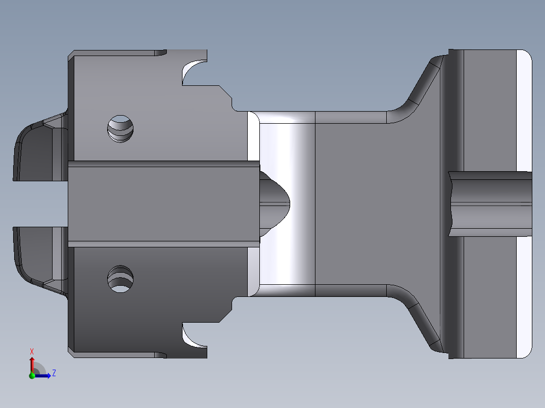 机头体模型前视图