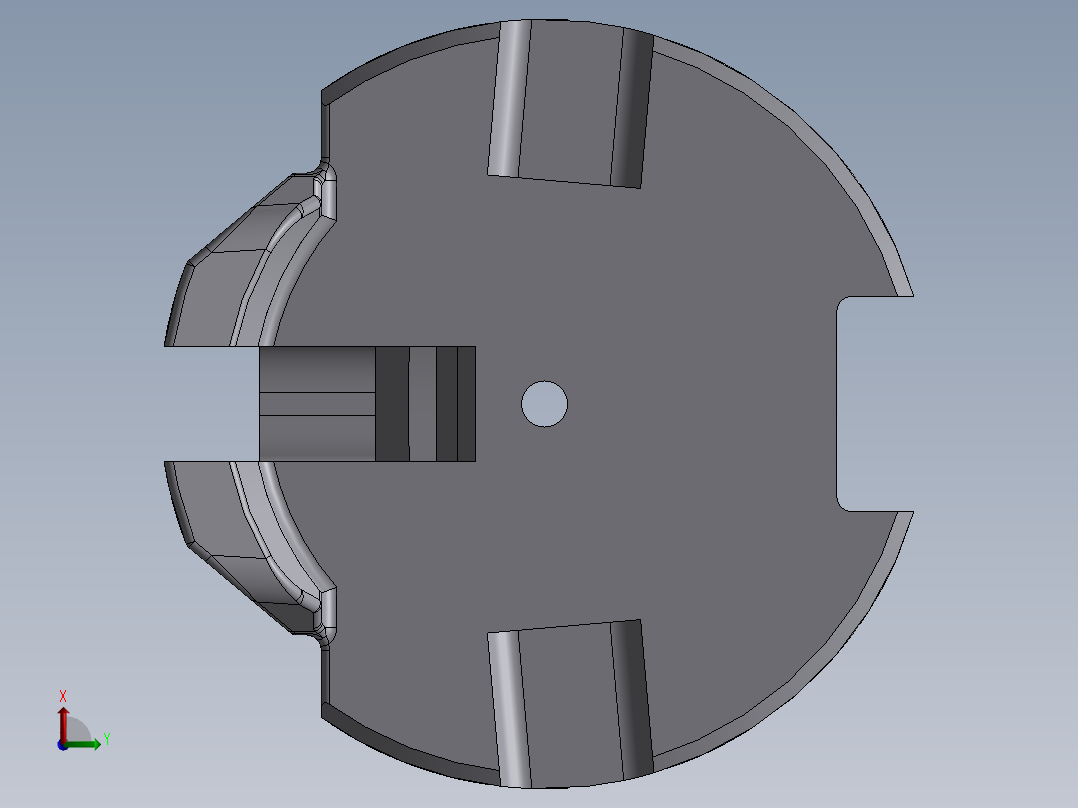 机头体模型左视图