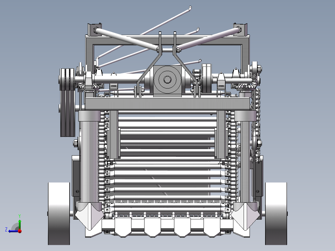 土豆马铃薯收获机sw20可编辑右视图