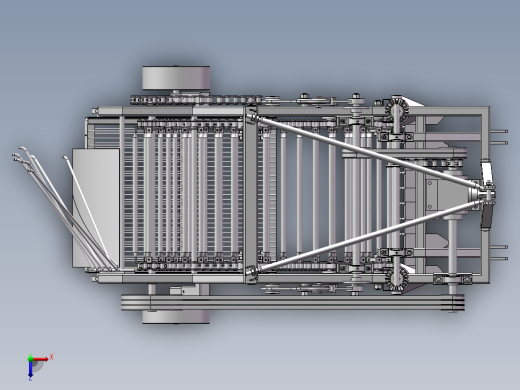 土豆马铃薯收获机sw20可编辑俯视缩略图