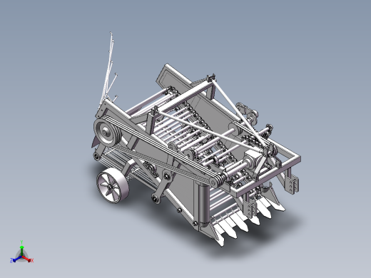土豆马铃薯收获机sw20可编辑正等轴测缩略图