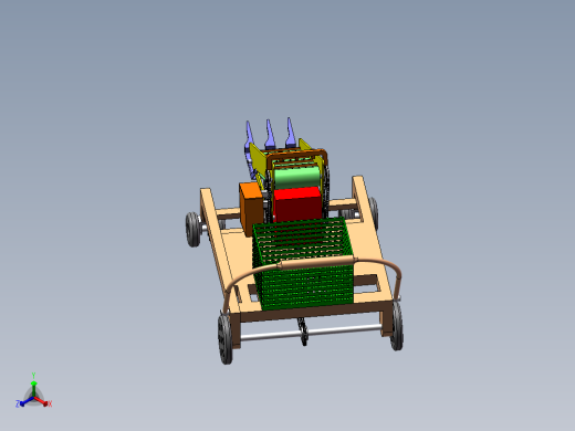 蔬菜收获机正等轴测缩略图