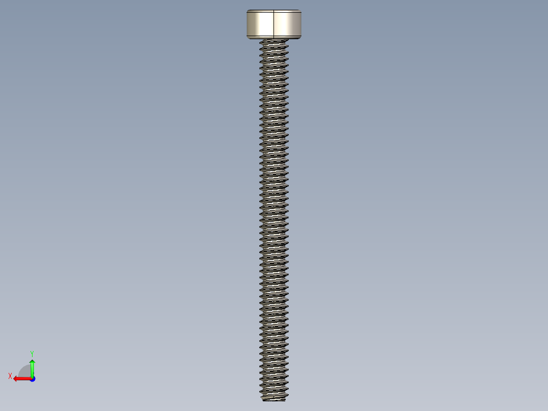Screw_DIN_912_M1.6x20F_A2.STEP公制内六角螺钉后视图