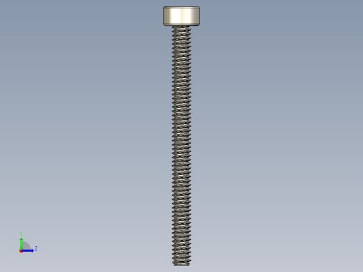 Screw_DIN_912_M1.6x20F_A2.STEP公制内六角螺钉左视缩略图