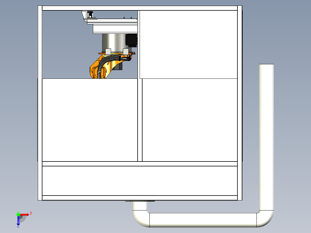 机器人工作房设计俯视图
