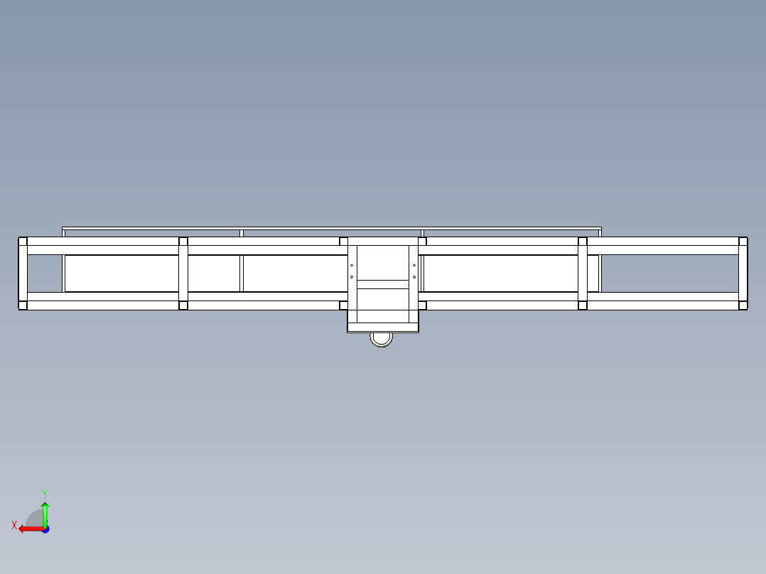 沉孔工作台后视图