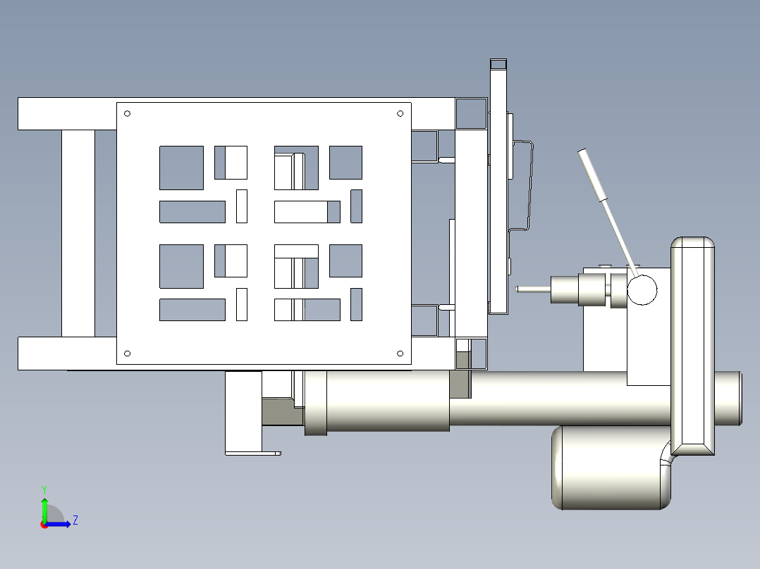 沉孔工作台左视图