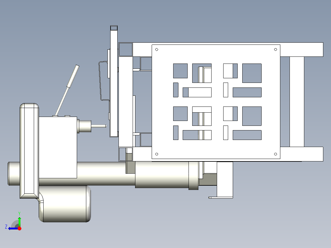 沉孔工作台右视图