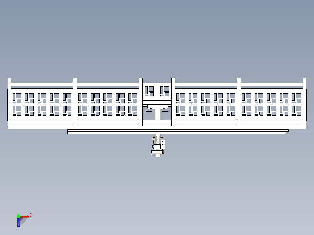 沉孔工作台俯视图