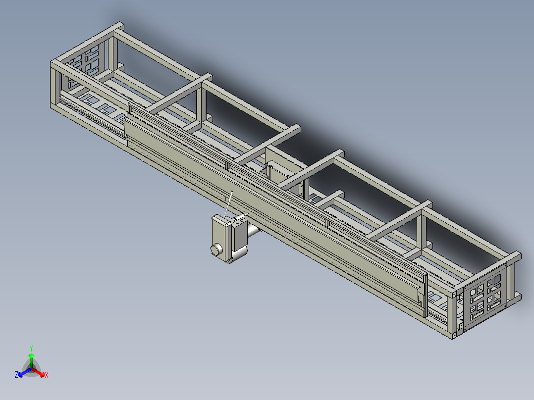 沉孔工作台正等轴测图